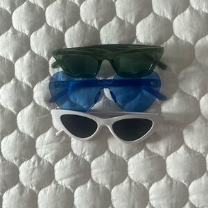 3 pairs of fun sunglasses